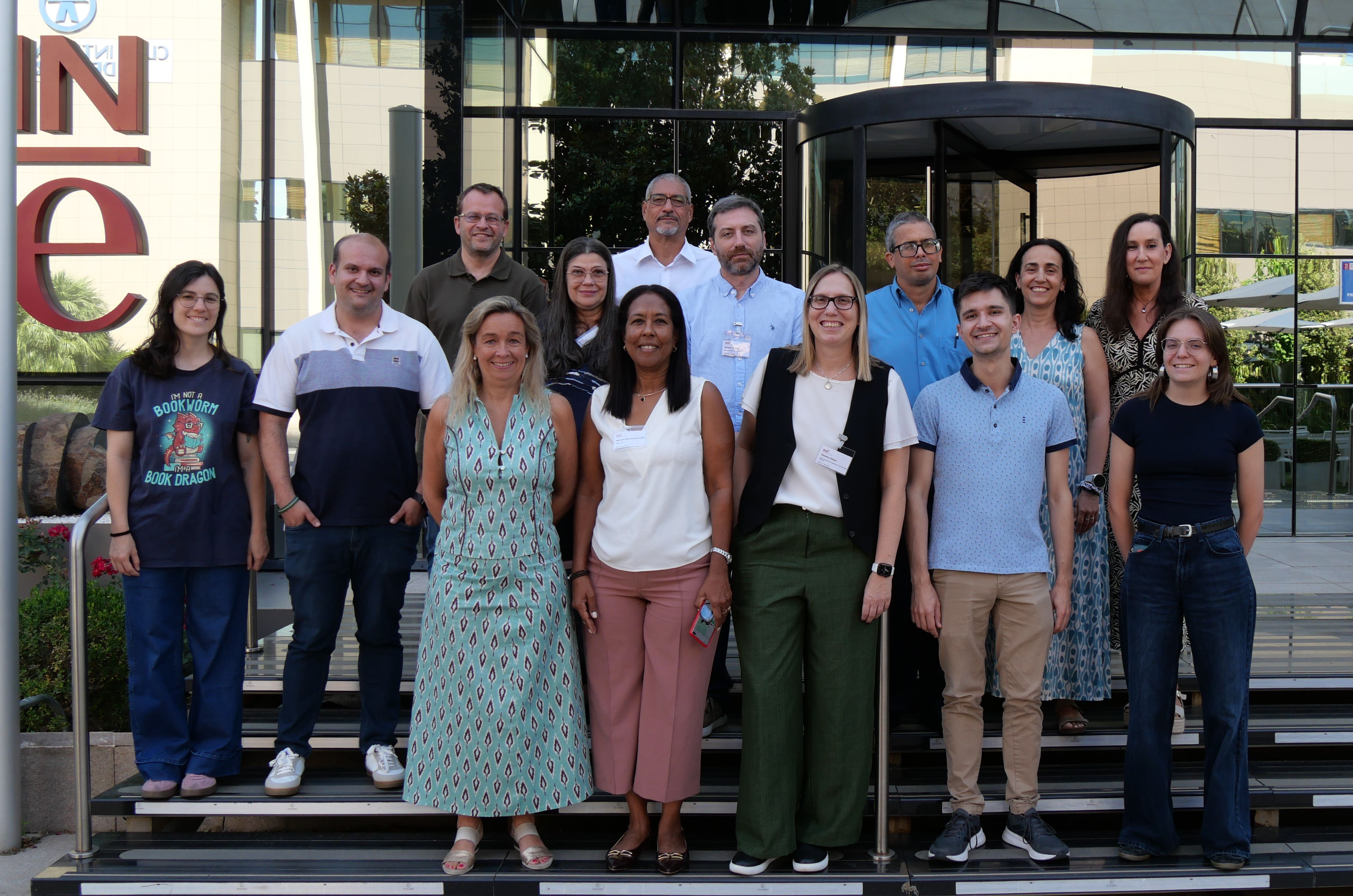 Los participantes de la visita de estudio